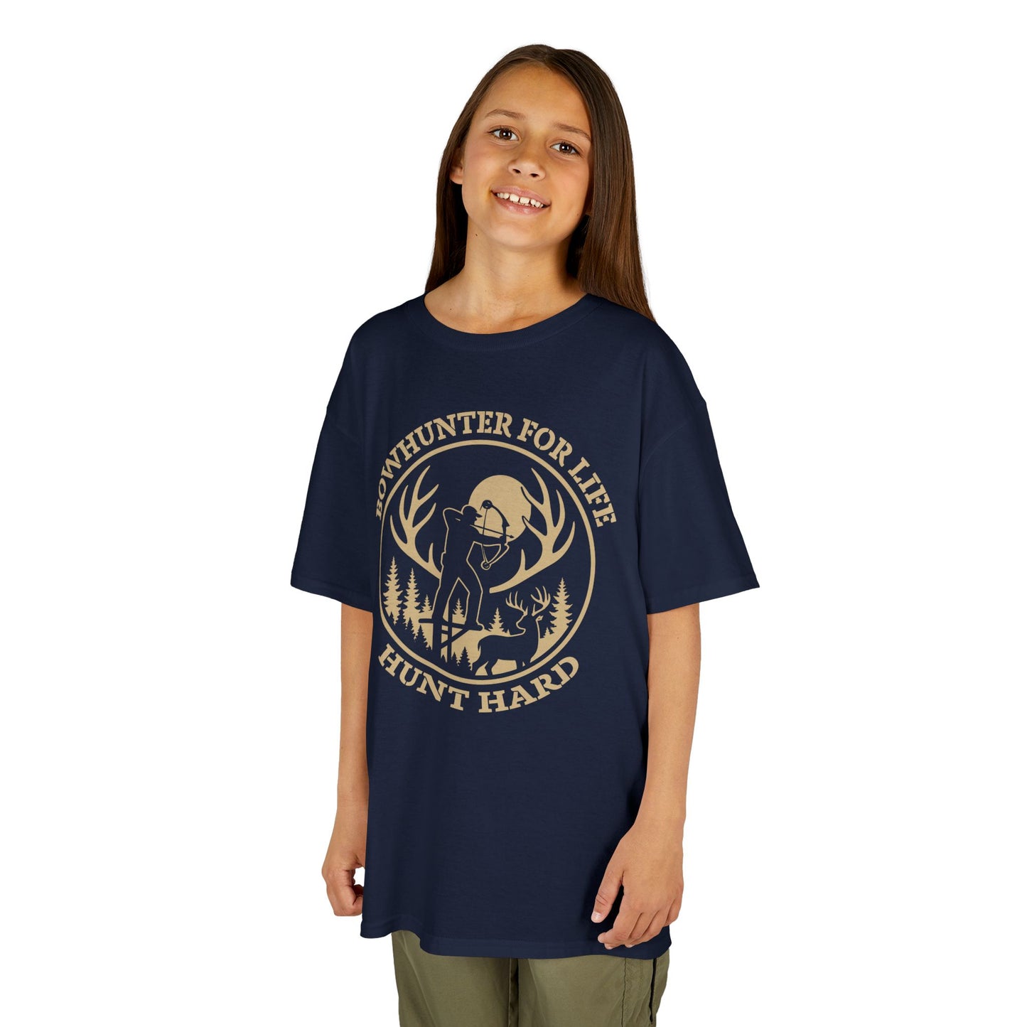 Bowhunter For Life Youth Unisex T-Shirt | Perfect Gift for Young Hunters, Outdoor Adventures, Nature Explorers