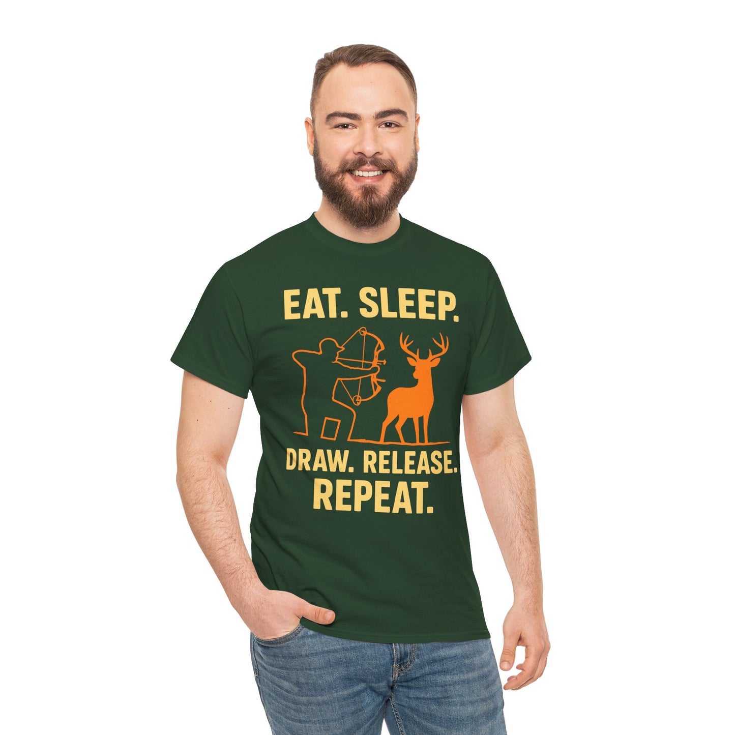 Deer Hunting Unisex Heavy Cotton Tee - Perfect for Outdoor Lovers, Gifts for Adventurers