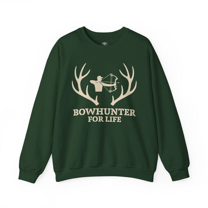 Bowhunter for Life Sweatshirt | Unisex Heavy Blend Crewneck | Perfect Gift for Hunters, Outdoor Enthusiasts, Archery Lovers