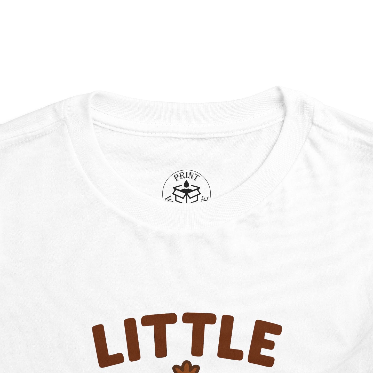 Little Gobbler Toddler Unisex T-Shirt | Thanksgiving Tee, Cute Turkey T-Shirt for Kids, Fall Family Celebration Wear