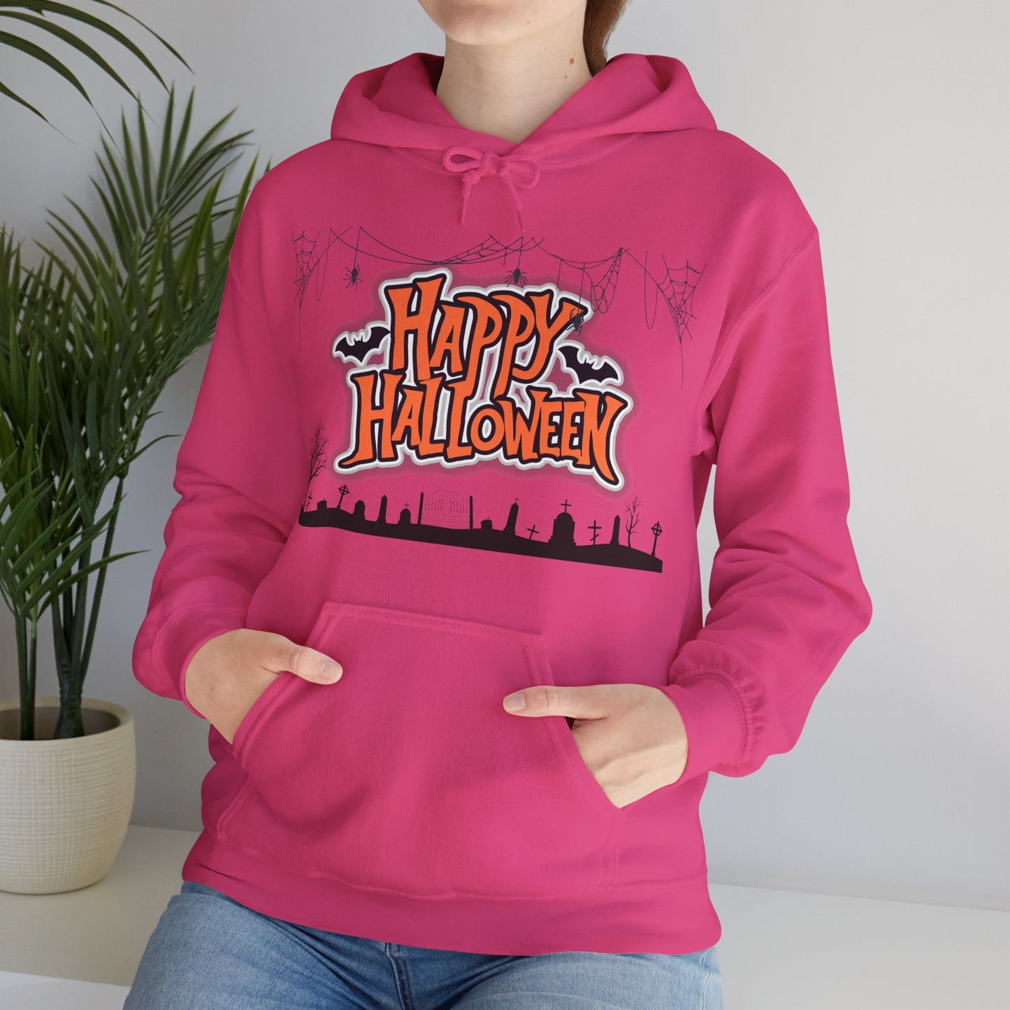 Halloween Hoodie, Unisex Heavy Blend Hoodie, Cozy Fall Apparel, Spooky Season Gift, Halloween Celebration Wear