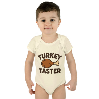 Thanksgiving Baby Bodysuit, Cute Infant Outfit, Holiday Gift for Newborns, Turkey Taster Onesie, Baby Shower Present, Fall Celebration
