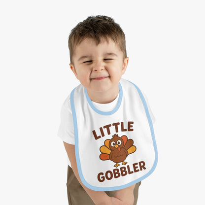 Little Gobbler Baby Bib | Cute Infant Bib, Holiday Gift, Toddler Bib, Thanksgiving Outfit, Baby Shower Gift