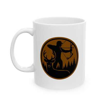 Bowhunter for Life Coffee Mug | Perfect Gift for Outdoorsy Friends, Coffee Lover, Hunter Decor, and Camping