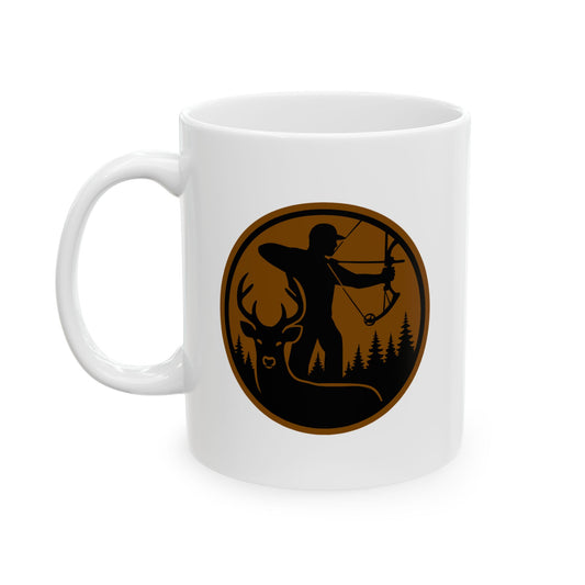 Bowhunter for Life Coffee Mug | Perfect Gift for Outdoorsy Friends, Coffee Lover, Hunter Decor, and Camping