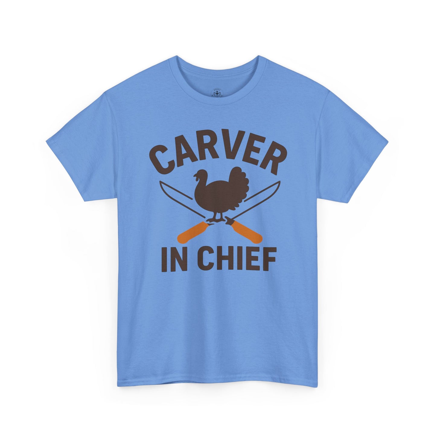 Carver In Chief Unisex T-Shirt | Holiday Shirt, Thanksgiving Gift, Family Gathering Apparel, Turkey Day Style, Funny Thanksgiving Tee