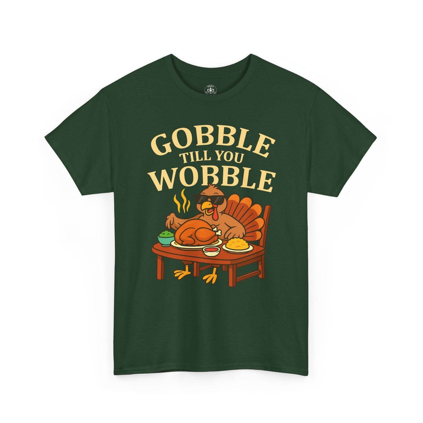 Funny Thanksgiving Tee - Gobble Till You Wobble, Fall Apparel, Thanksgiving Gift, Family Gathering Shirt, Autumn Humor T-Shirt