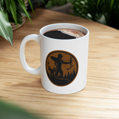 Bowhunter for Life Coffee Mug | Perfect Gift for Outdoorsy Friends, Coffee Lover, Hunter Decor, and Camping