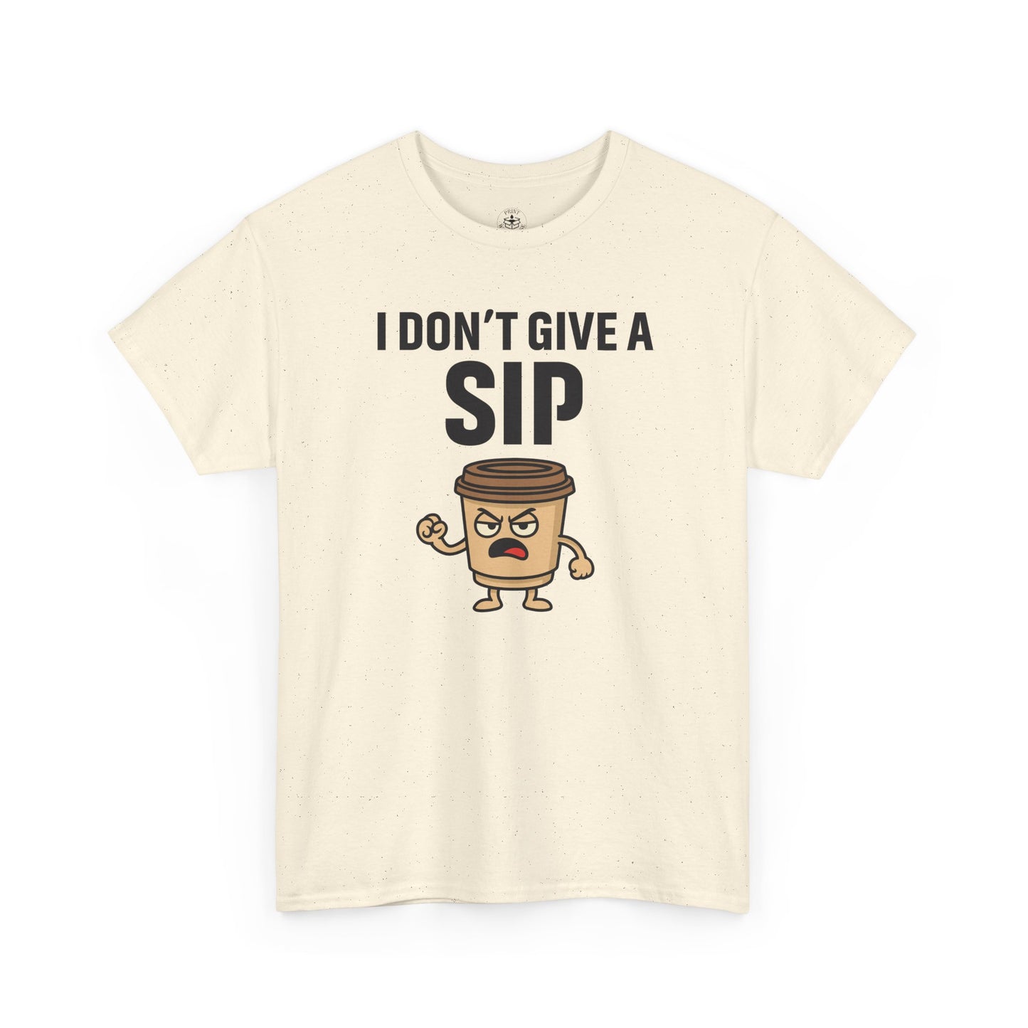 Coffee Cup Guy I Don't Give a Sip Unisex T-Shirt | Gift for Coffee Lovers, Humorous T-Shirt, Casual Office Wear