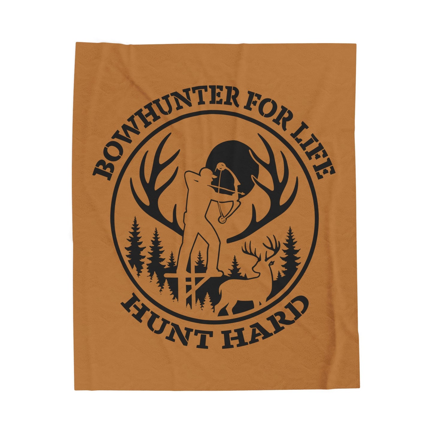 Cozy Bowhunter Plush Blanket - Perfect for Hunting Enthusiasts, Outdoor Adventures, Gifts for Him, Camping Essentials, Rustic Home Decor