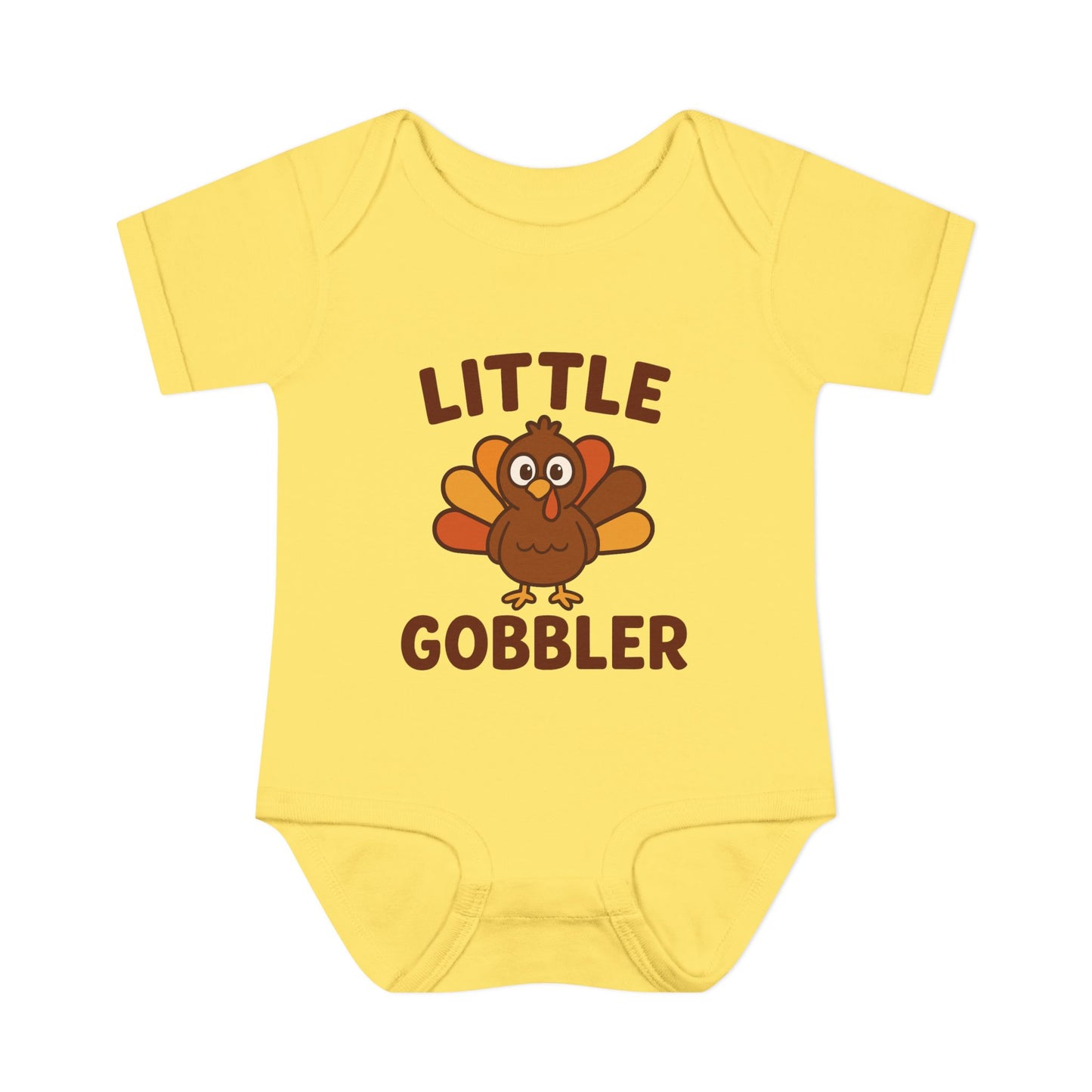 Little Gobbler Infant Unisex Onesie | Baby Clothes, Fall Fashion, Holiday Outfit, Cute Baby Gift, Turkey Onesie