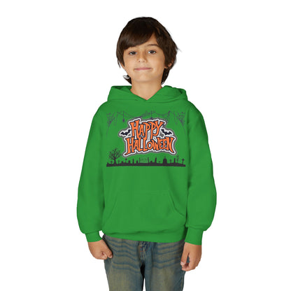 Halloween Youth Hoodie, Cozy Sweatshirt for Kids, Fun Fall Apparel, Spooky Season Hoodie, Trick or Treat Gift