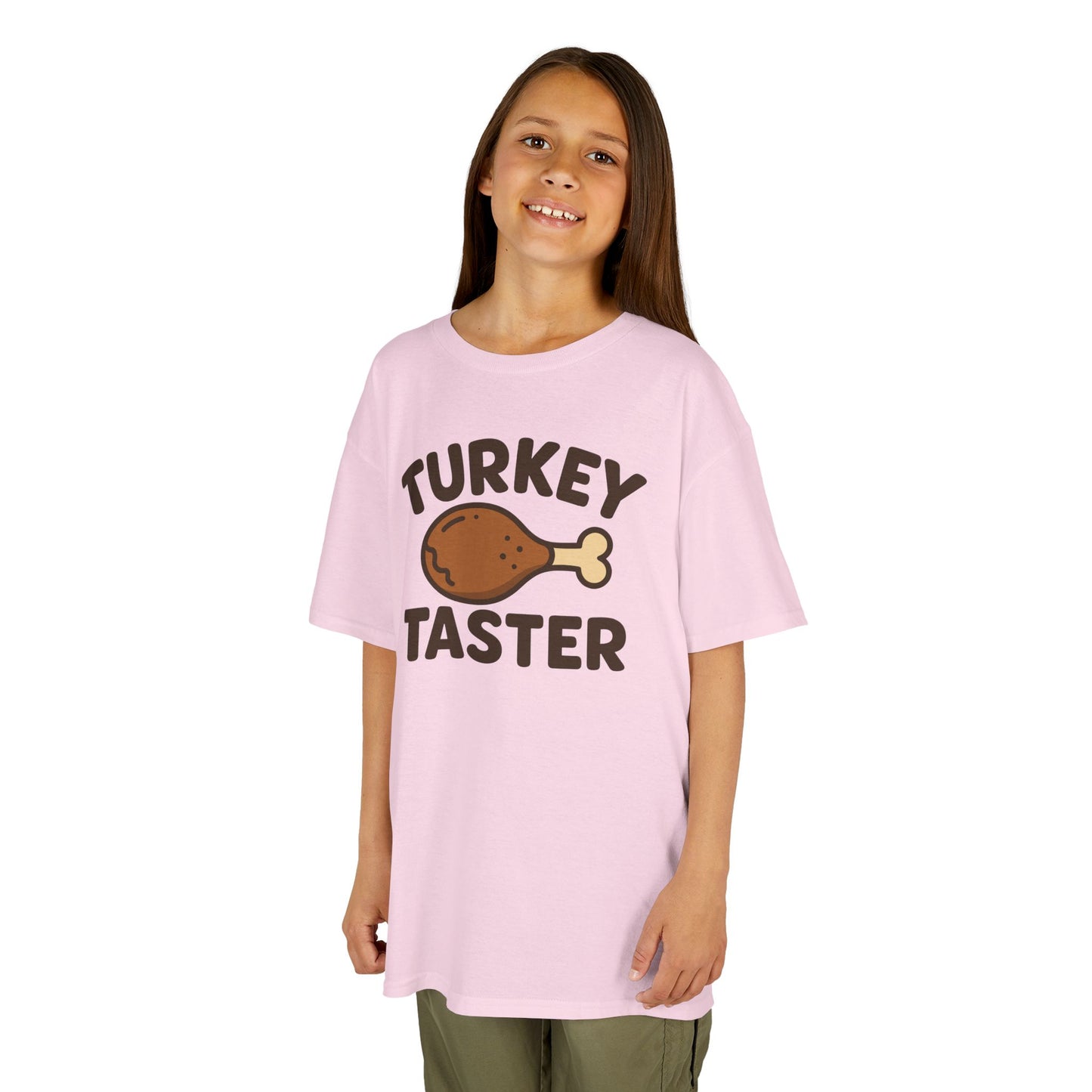 Turkey Taster Kids Tee, Fun Holiday Shirt, Thanksgiving Gift, Family Gathering Outfit, Cute Kids Clothing