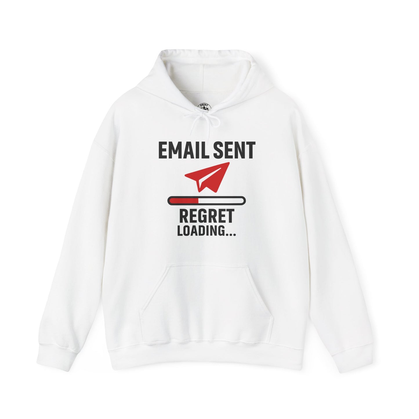 Email Sent Regret Loading Unisex Hoodie | Funny Hooded Sweatshirt for Tech Lovers, Gift for Office Humor