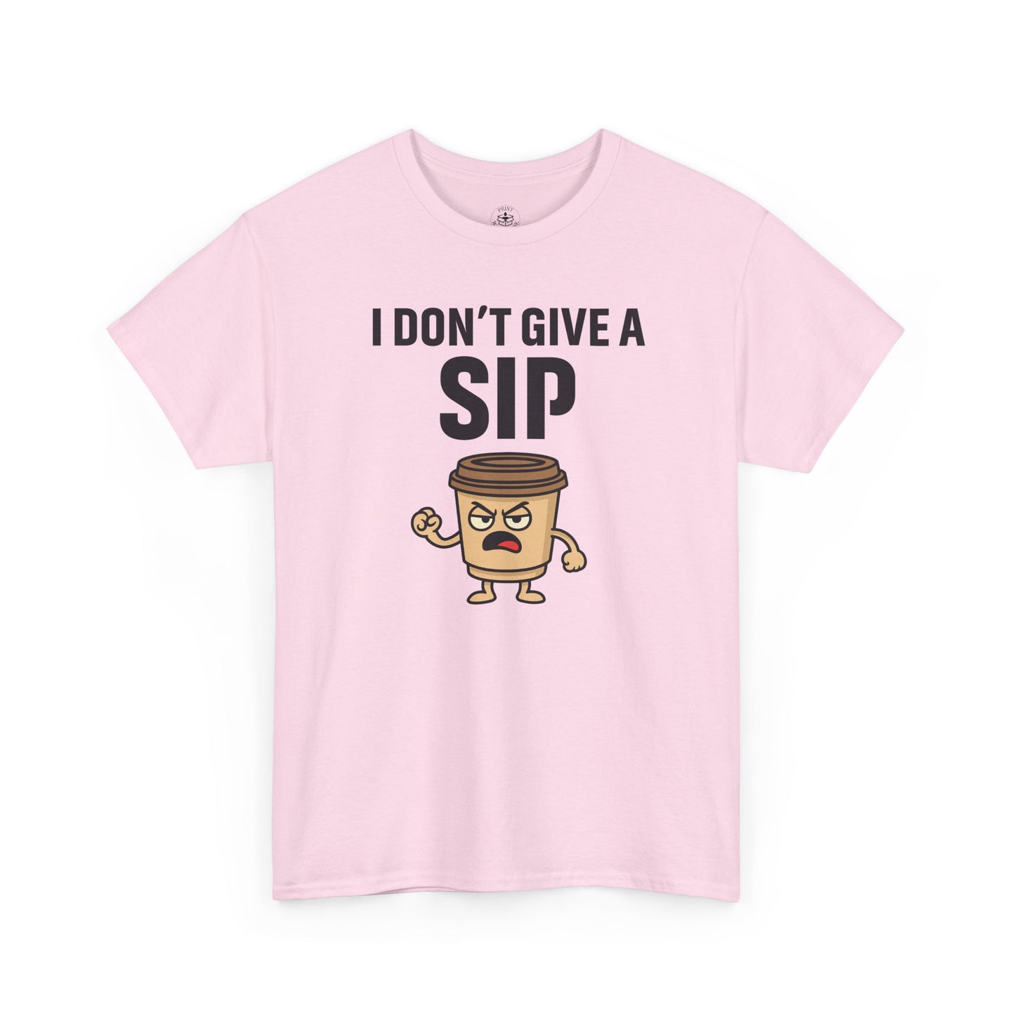 Coffee Cup Guy I Don't Give a Sip Unisex T-Shirt | Gift for Coffee Lovers, Humorous T-Shirt, Casual Office Wear