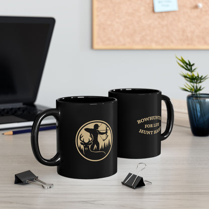 Bowhunter for Life Coffee Mug | Adventure Vibes, Gift for Hunters, Perfect for Outdoorsy Decor