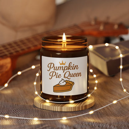 Scented Soy Candle - Pumpkin Pie Queen, Fall Decor, Thanksgiving Gift, Aromatherapy, Home Fragrance, Cozy Atmosphere