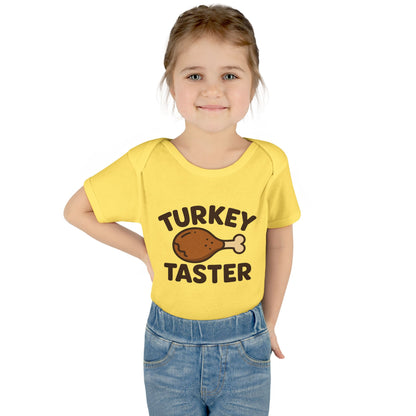 Thanksgiving Baby Bodysuit, Cute Infant Outfit, Holiday Gift for Newborns, Turkey Taster Onesie, Baby Shower Present, Fall Celebration