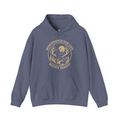 Hunt Hard Hoodie - Adventure Awaits, Perfect for Outdoor Enthusiasts, Gift for Hunters, Fall Fashion, Cozy Sweatshirt