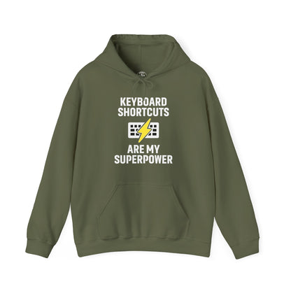 Keyboard Shortcuts Are My Superpower Hoodie | Programmer Gift, Tech Lover Apparel, Office Gift, Geek Fashion