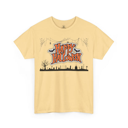 Halloween Unisex Heavy Cotton Tee, Spooky Tee, Halloween Costume, Unisex T-Shirt, Trick or Treat Shirt, Fall Apparel