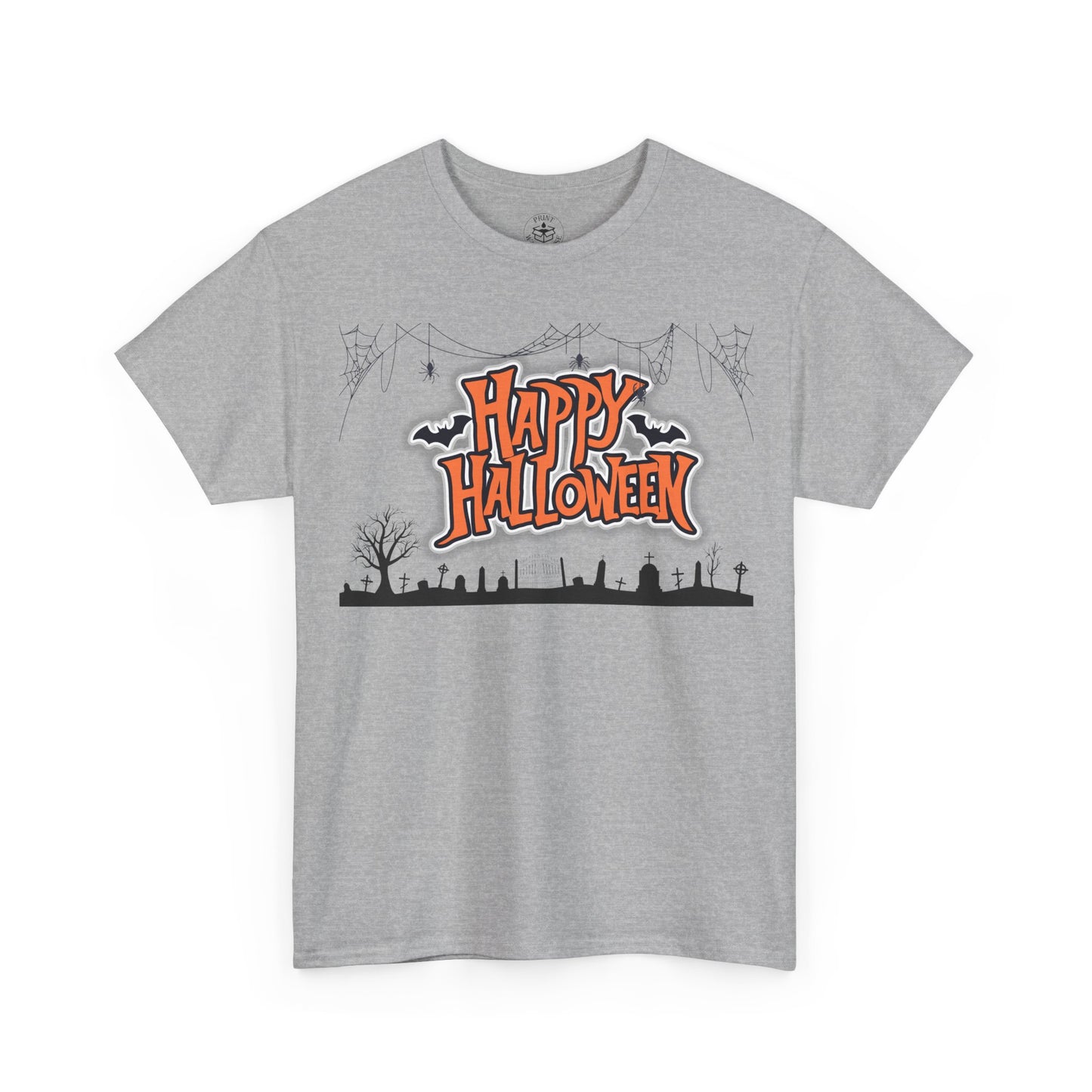 Halloween Unisex Heavy Cotton Tee, Spooky Tee, Halloween Costume, Unisex T-Shirt, Trick or Treat Shirt, Fall Apparel