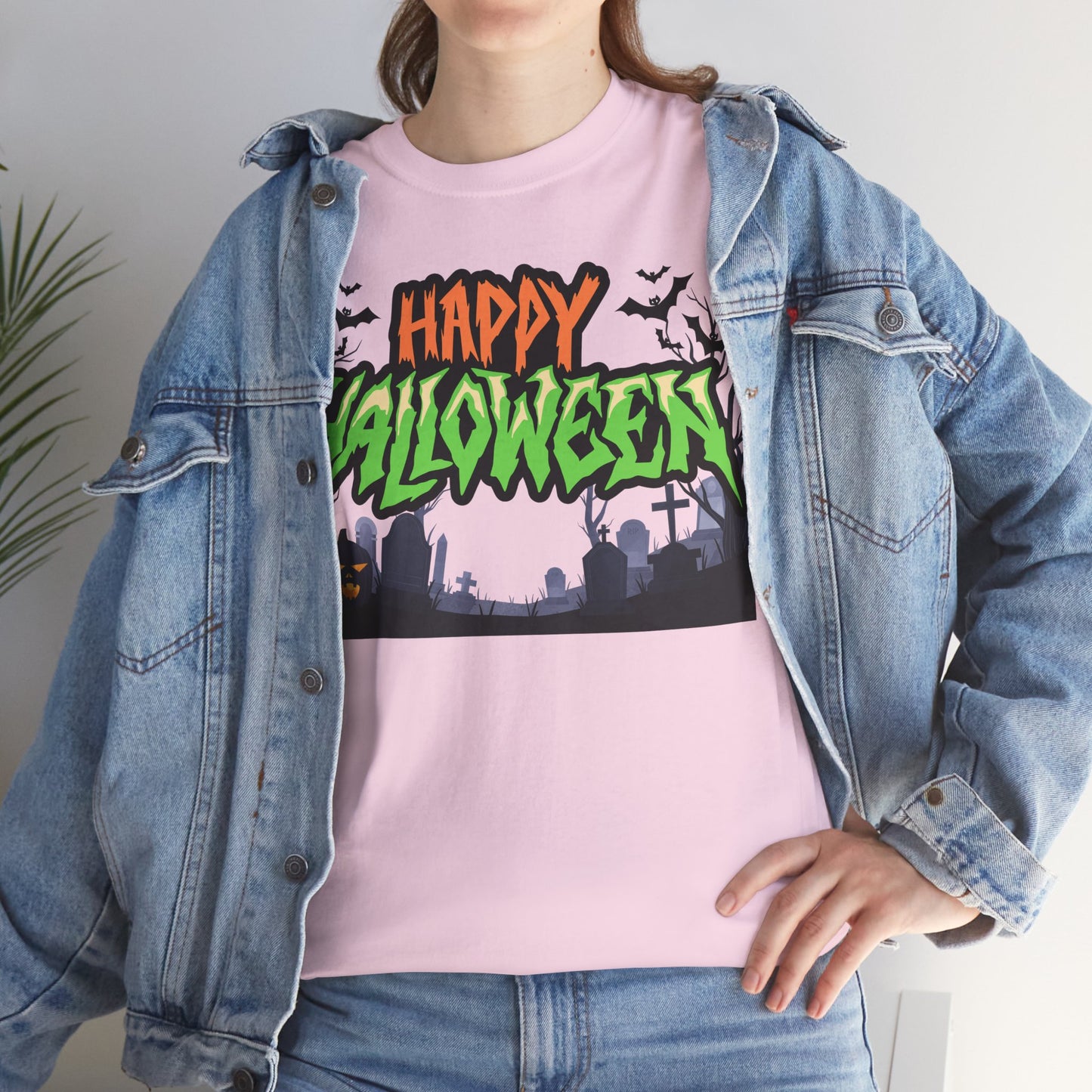 Halloween Graphic Tee, Unisex Heavy Cotton Shirt, Spooky Holiday Apparel, [...]