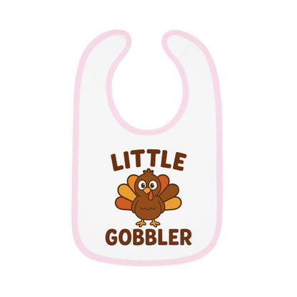 Little Gobbler Baby Bib | Cute Infant Bib, Holiday Gift, Toddler Bib, Thanksgiving Outfit, Baby Shower Gift