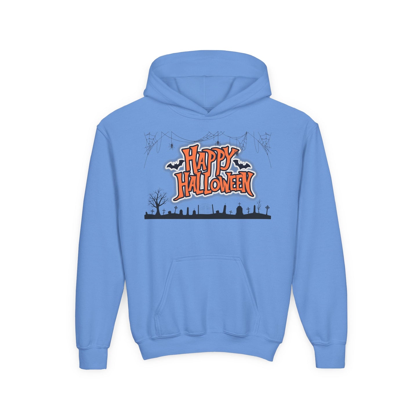 Halloween Youth Hoodie, Cozy Sweatshirt for Kids, Fun Fall Apparel, Spooky Season Hoodie, Trick or Treat Gift
