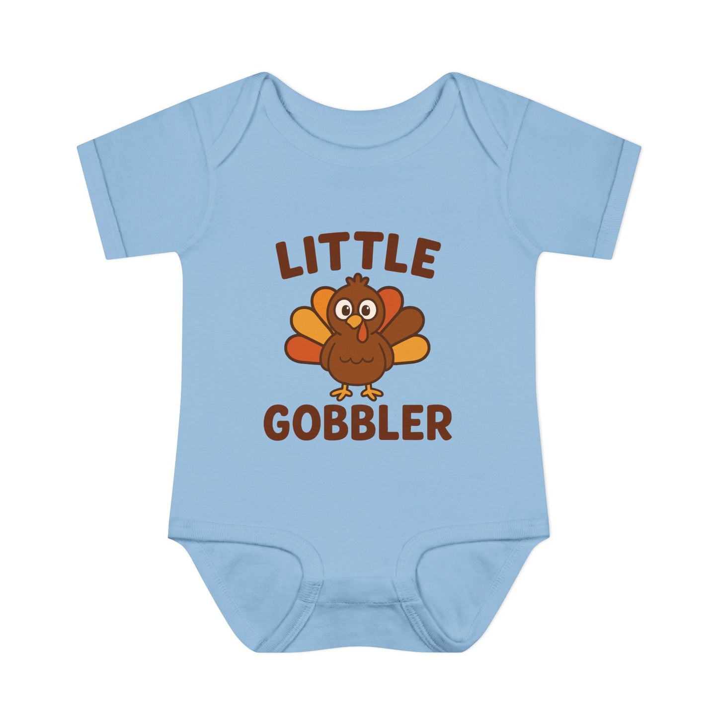 Little Gobbler Infant Unisex Onesie | Baby Clothes, Fall Fashion, Holiday Outfit, Cute Baby Gift, Turkey Onesie