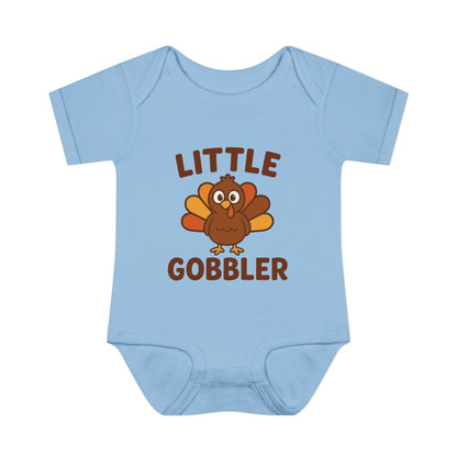 Little Gobbler Infant Unisex Onesie | Baby Clothes, Fall Fashion, Holiday Outfit, Cute Baby Gift, Turkey Onesie