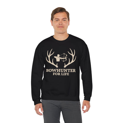 Bowhunter for Life Sweatshirt | Unisex Heavy Blend Crewneck | Perfect Gift for Hunters, Outdoor Enthusiasts, Archery Lovers