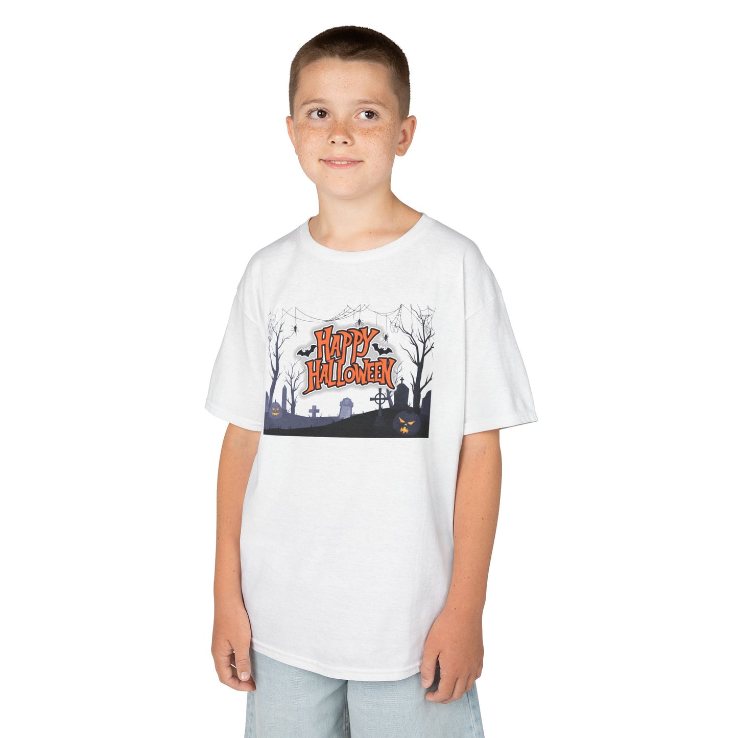 Kids Halloween T-Shirt, Spooky Fun Apparel, Halloween Costume Tee, Trick-or-Treat Shirt, Kids Party Wear, Seasonal Gift