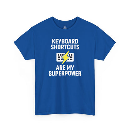 Keyboard Shortcuts Are My Superpower Tee | Unisex T-Shirt, Programmer Gift, Tech Humor Shirt, Geeky Apparel, Office Gift, Funny Tee