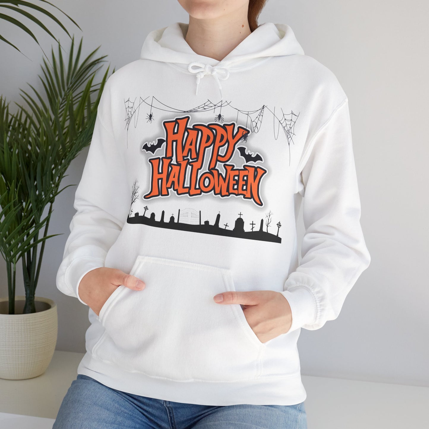 Halloween Hoodie, Unisex Heavy Blend Hoodie, Cozy Fall Apparel, Spooky Season Gift, Halloween Celebration Wear