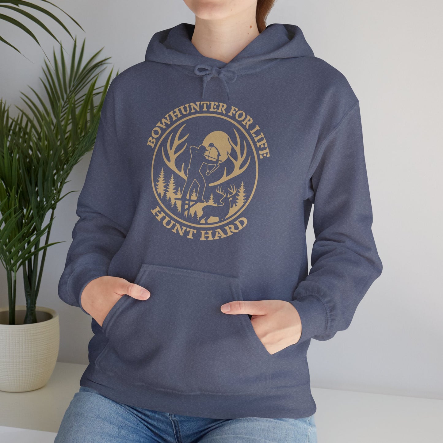 Hunt Hard Hoodie - Adventure Awaits, Perfect for Outdoor Enthusiasts, Gift for Hunters, Fall Fashion, Cozy Sweatshirt