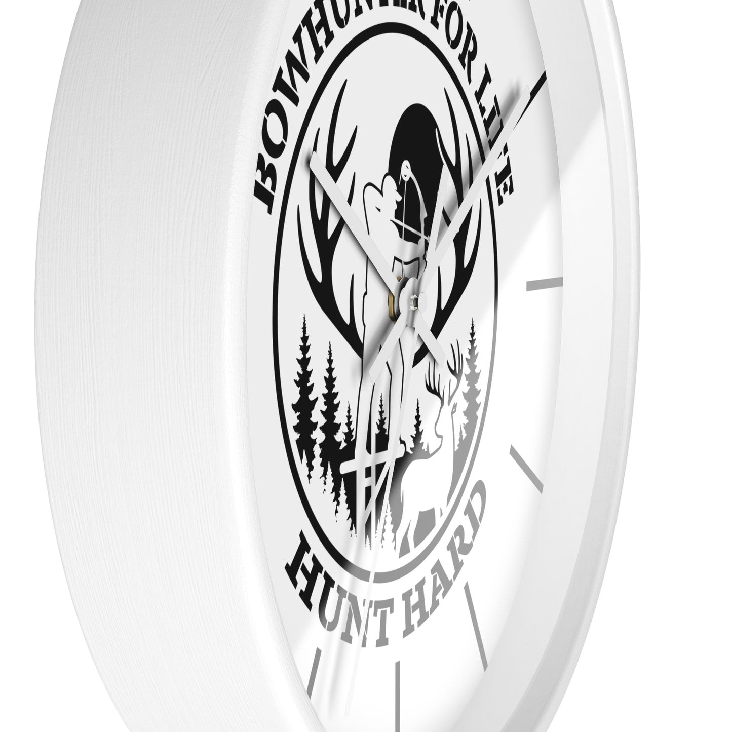Bowhunter for Life Wall Clock - Perfect Gift for Hunting Enthusiasts, Lodge Decor, Outdoor Life, Rustic Home