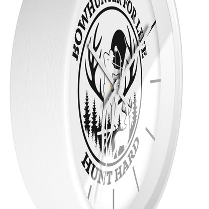Bowhunter for Life Wall Clock - Perfect Gift for Hunting Enthusiasts, Lodge Decor, Outdoor Life, Rustic Home