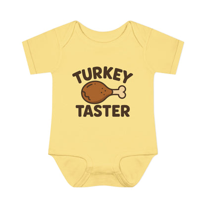 Thanksgiving Baby Bodysuit, Cute Infant Outfit, Holiday Gift for Newborns, Turkey Taster Onesie, Baby Shower Present, Fall Celebration