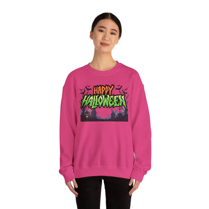 Happy Halloween Crewneck Sweatshirt, Halloween Apparel, Fall Fashion, [...]