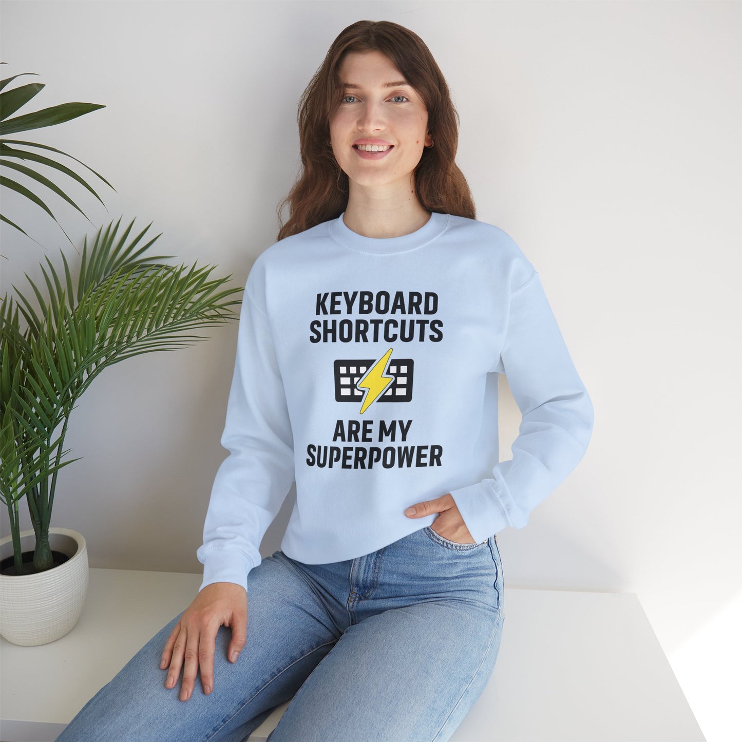 Keyboard Shortcuts Are My Superpower Sweatshirt | Crewneck, Computer Lover Gift, Tech Humor, Geeky Fashion, Office Gift