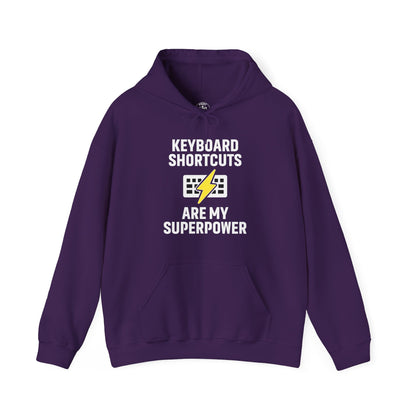 Keyboard Shortcuts Are My Superpower Hoodie | Programmer Gift, Tech Lover Apparel, Office Gift, Geek Fashion