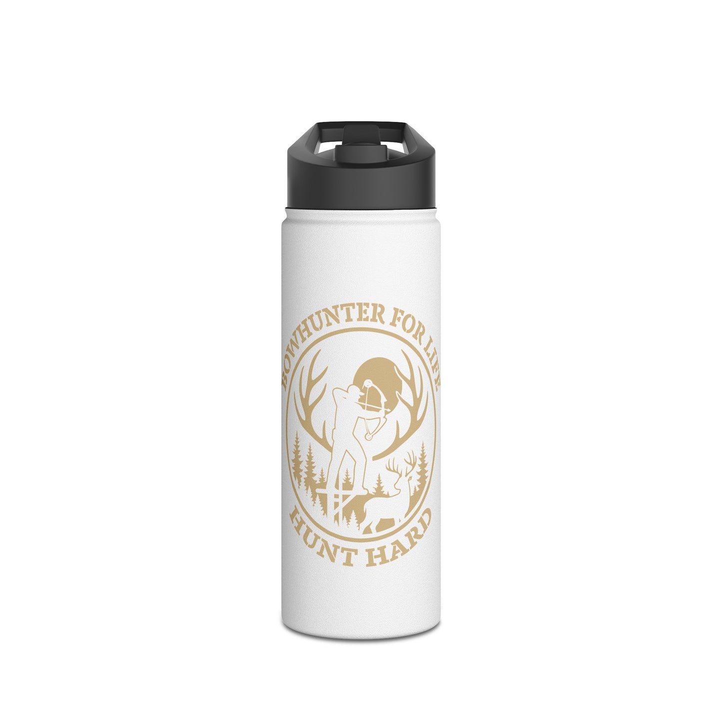 Hunting Adventure Water Bottle - Stainless Steel, Outdoor Gear, Gift for Hunters, Camping, Hiking, Eco-Friendly Drinkware