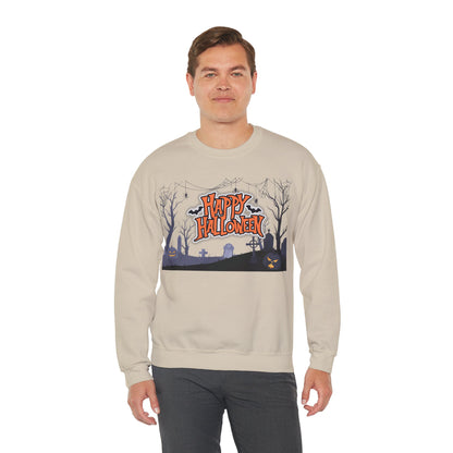 Halloween Crewneck Sweatshirt, Unisex Cozy Sweater, Fall Apparel, Spooky Season Outfit, Gift for Halloween Lovers