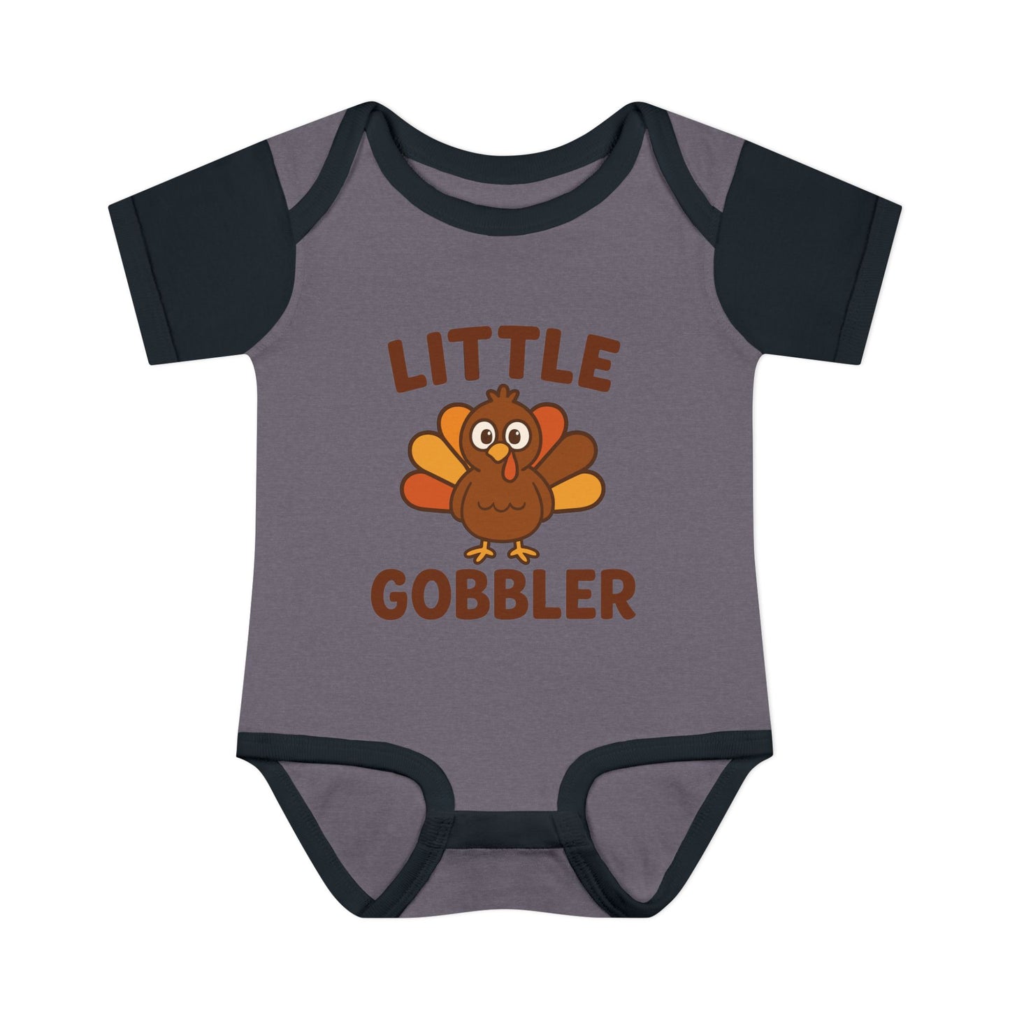 Little Gobbler Infant Unisex Onesie | Baby Clothes, Fall Fashion, Holiday Outfit, Cute Baby Gift, Turkey Onesie