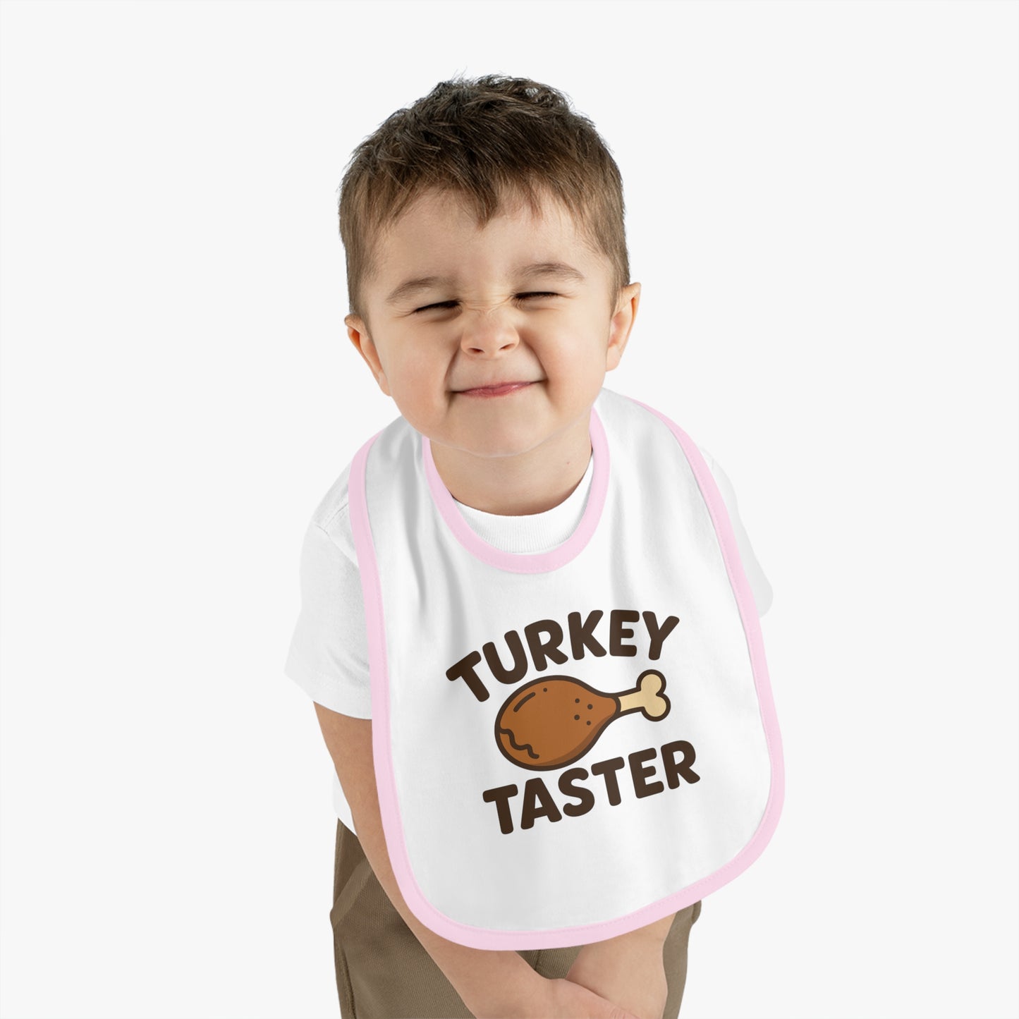 Turkey Taster Baby Bib | Thanksgiving Baby Bib, Holiday Infant Bib, Baby Shower Gift, Toddler Feeding Accessory