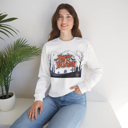 Halloween Crewneck Sweatshirt, Unisex Cozy Sweater, Fall Apparel, Spooky Season Outfit, Gift for Halloween Lovers