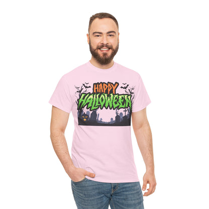 Halloween Graphic Tee, Unisex Heavy Cotton Shirt, Spooky Holiday Apparel, [...]