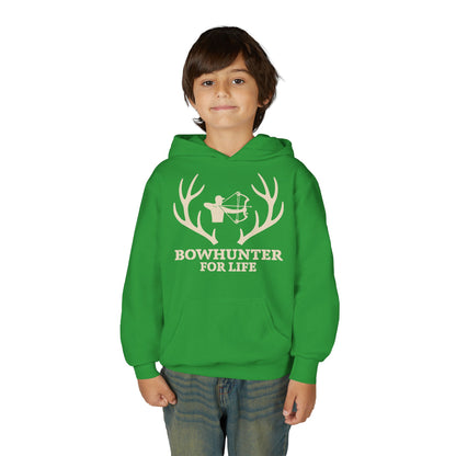 Bowhunter For Life Youth Unisex Hoodie | Perfect for Young Archers, Great for Gift Giving, Outdoor Adventures, Hunting Trips