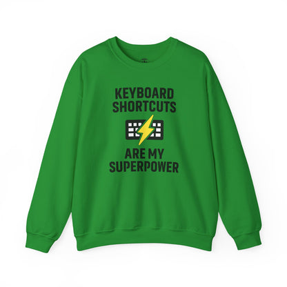 Keyboard Shortcuts Are My Superpower Sweatshirt | Crewneck, Computer Lover Gift, Tech Humor, Geeky Fashion, Office Gift